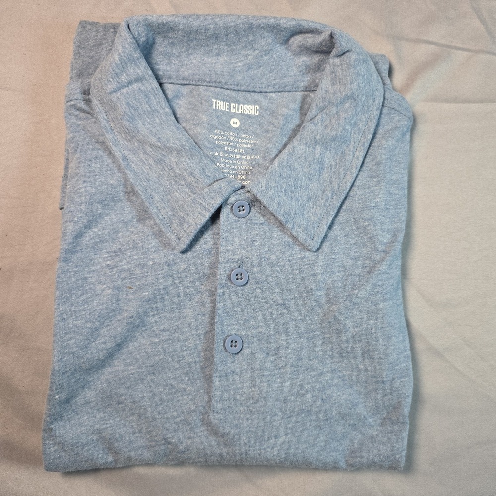 True Classic Polo Medium (2 pack) Light Heathered Blue, Turquoise - Picture 2 of 10